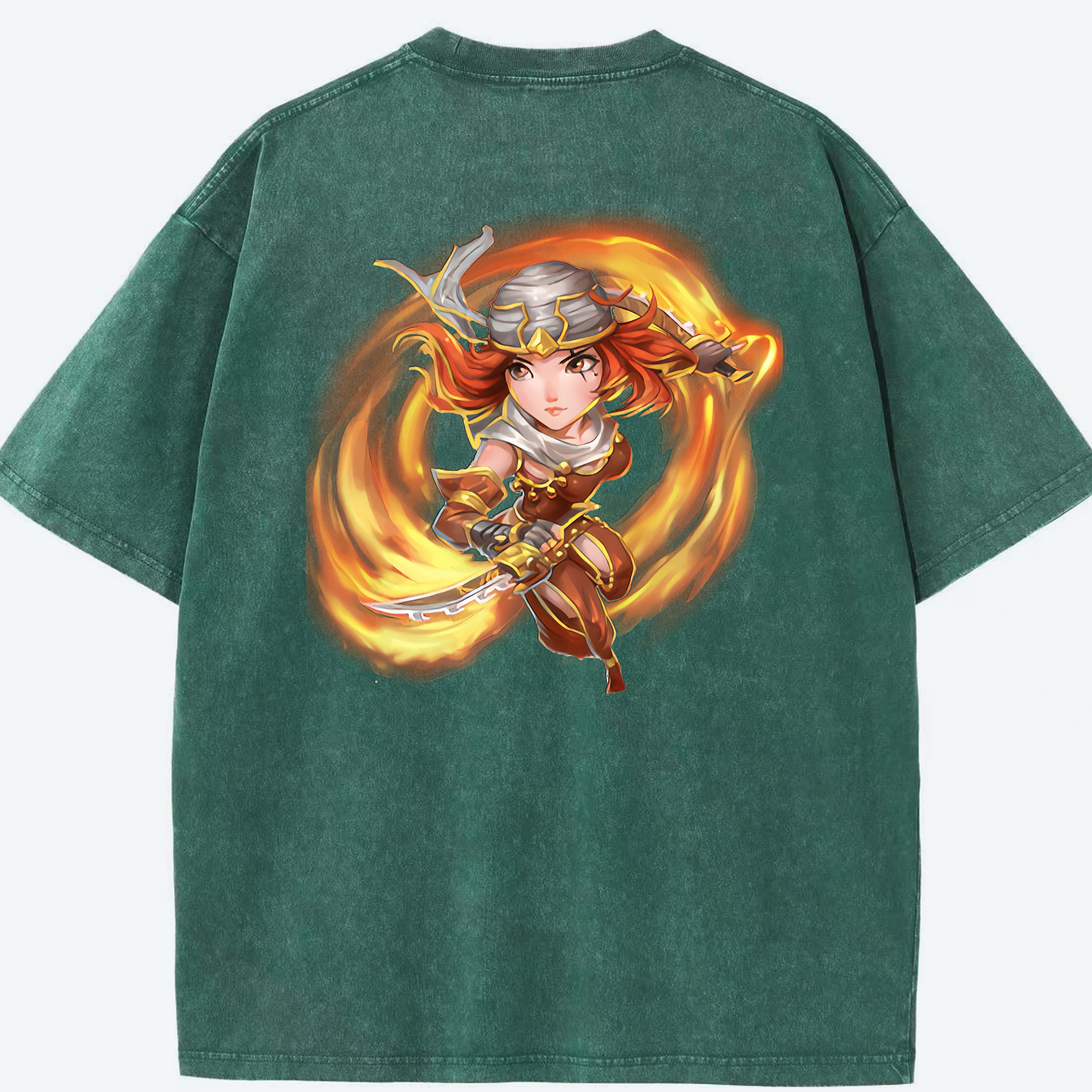 リーグ・オブ・レジェンド League of Legends LOL 綿100% ヴィンテージ風 半袖Tシャツ（背面プリント）